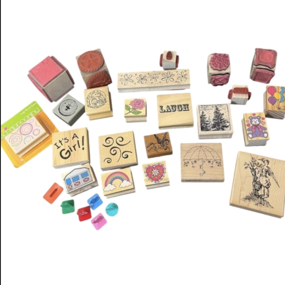 29 Assorted Theme Stamps - Crafting Supplies
